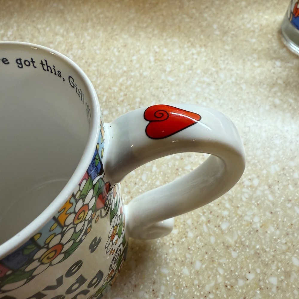 Suzy Toronto Inspirational Floral Mug Crazy Brave Wicked Strong Drinking Cup New - Picture 4 of 12